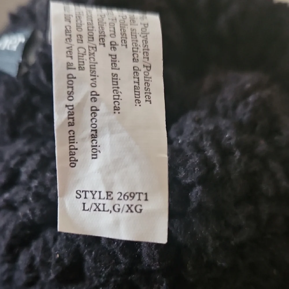 Isotoner Brown Winter Gloves with Black Trim Size L/XL